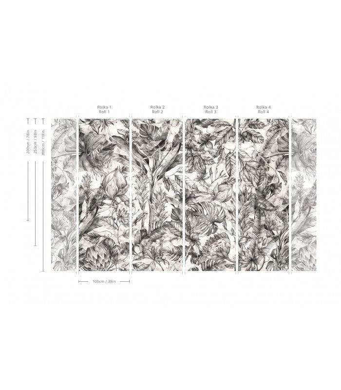 Tapeta Mysterious Flower Monohrome Wallcolors    Eye on Design