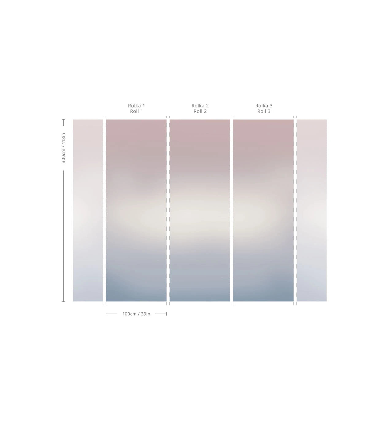 Tapeta gradient OMBRE DUNE béžová