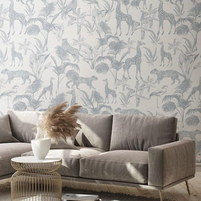 Tapeta SAFARI BLUE Wallcolors    Eye on Design