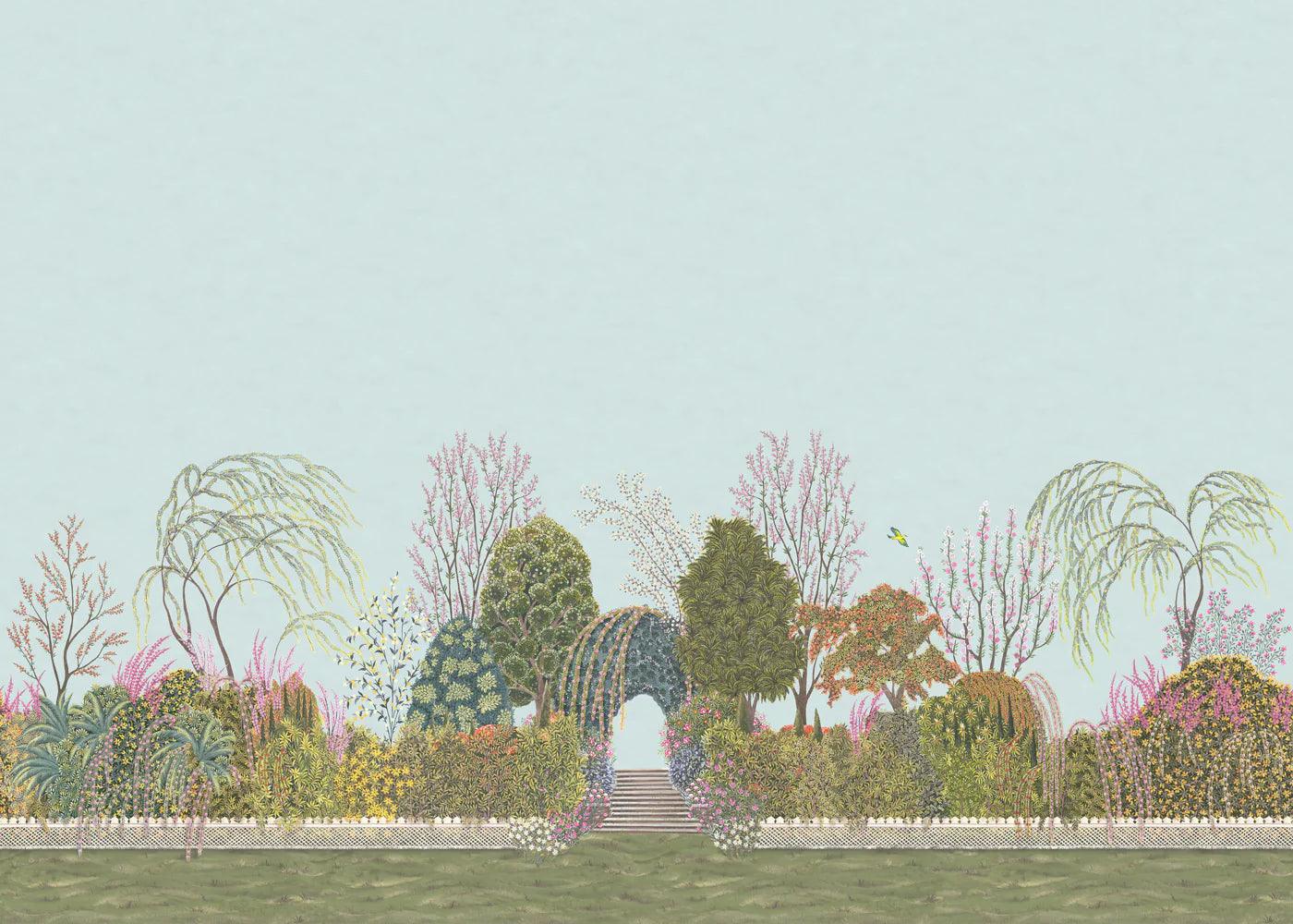 Nástěnná malba s krajinou parku THE GARDENS - Reverie poledne