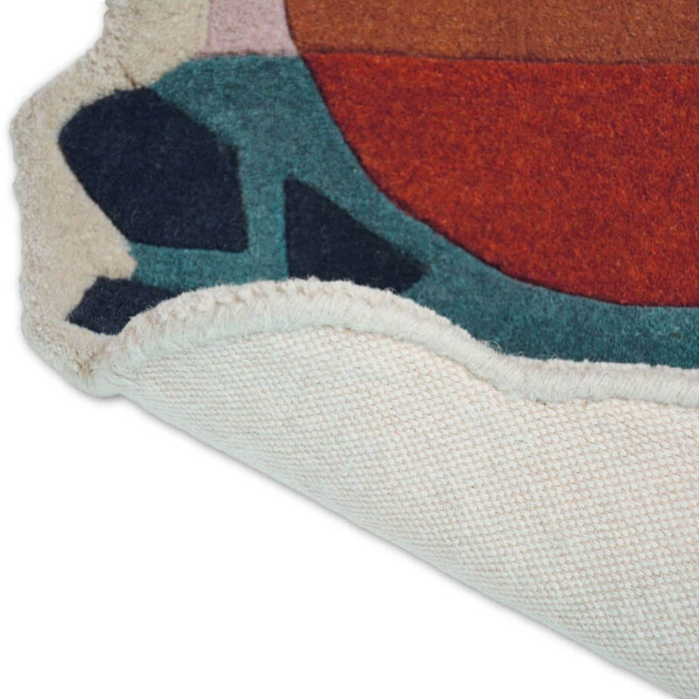 Kulatý koberec ZODIAC BLÍŽENEC béžovo-mořská