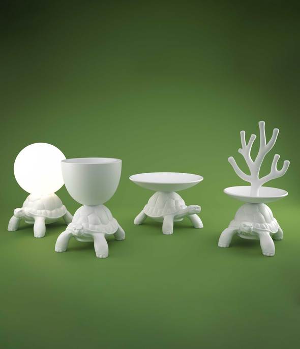 TURTLE CARRY planter light gray