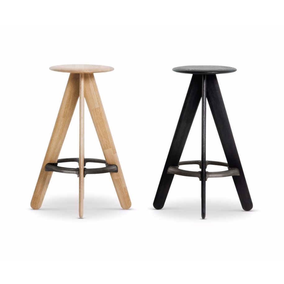 Barová židle SLAB z dubového dřeva