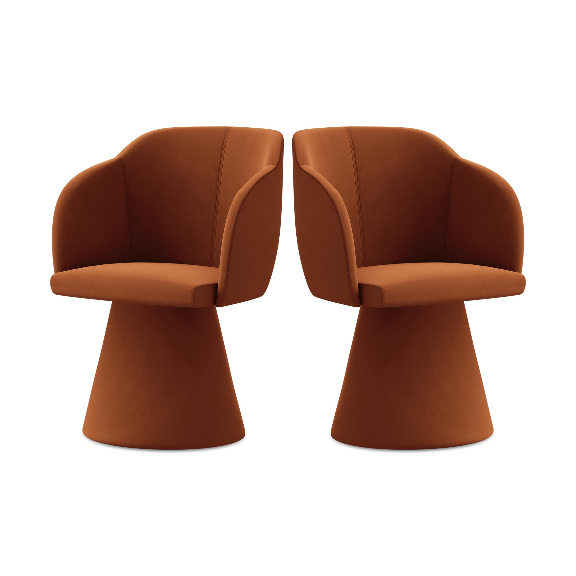 Velvet Chair KANOA Terracotta