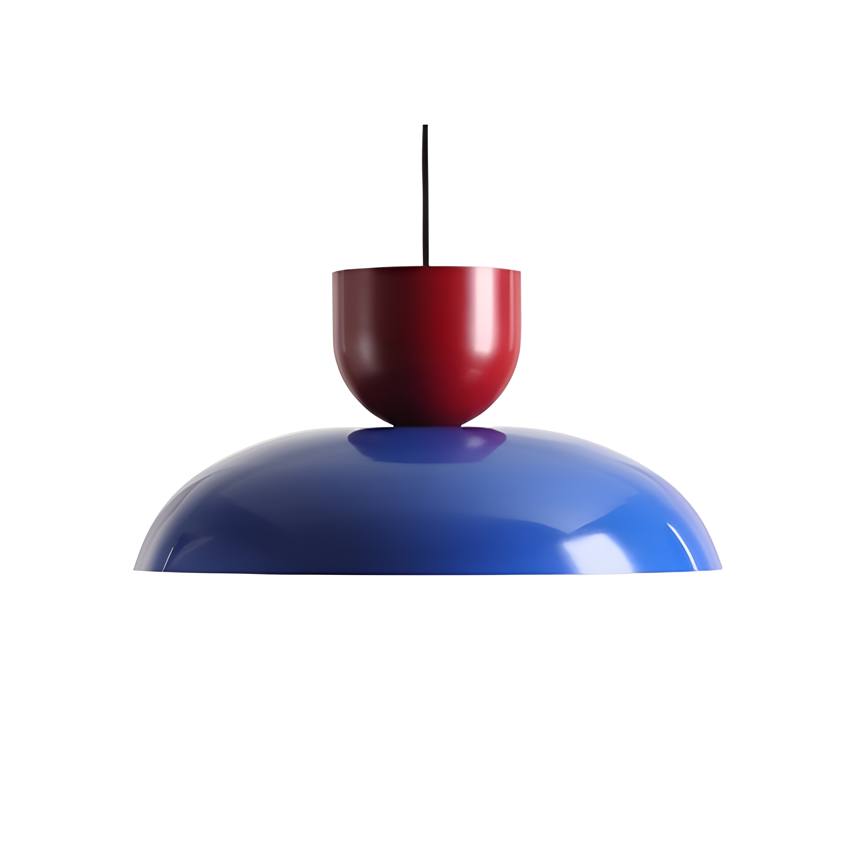 Lampa wisząca ELLA niebieski z czerwonym – Artera