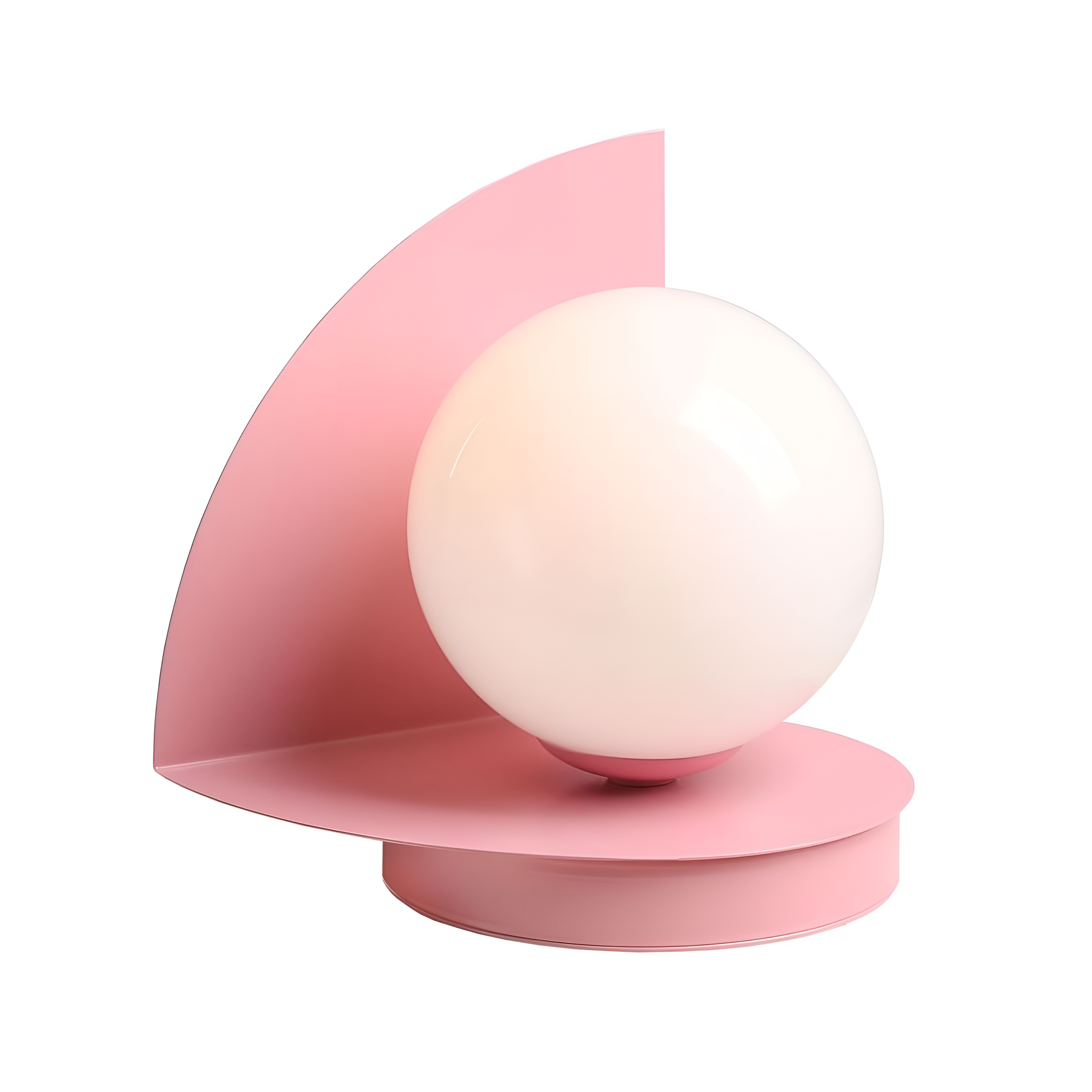 Loop pink table lamp