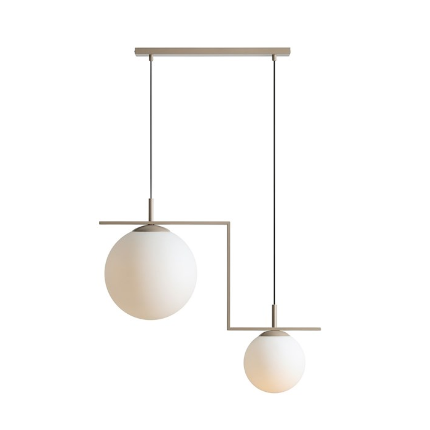 Hanging lamp Zac Duo beige