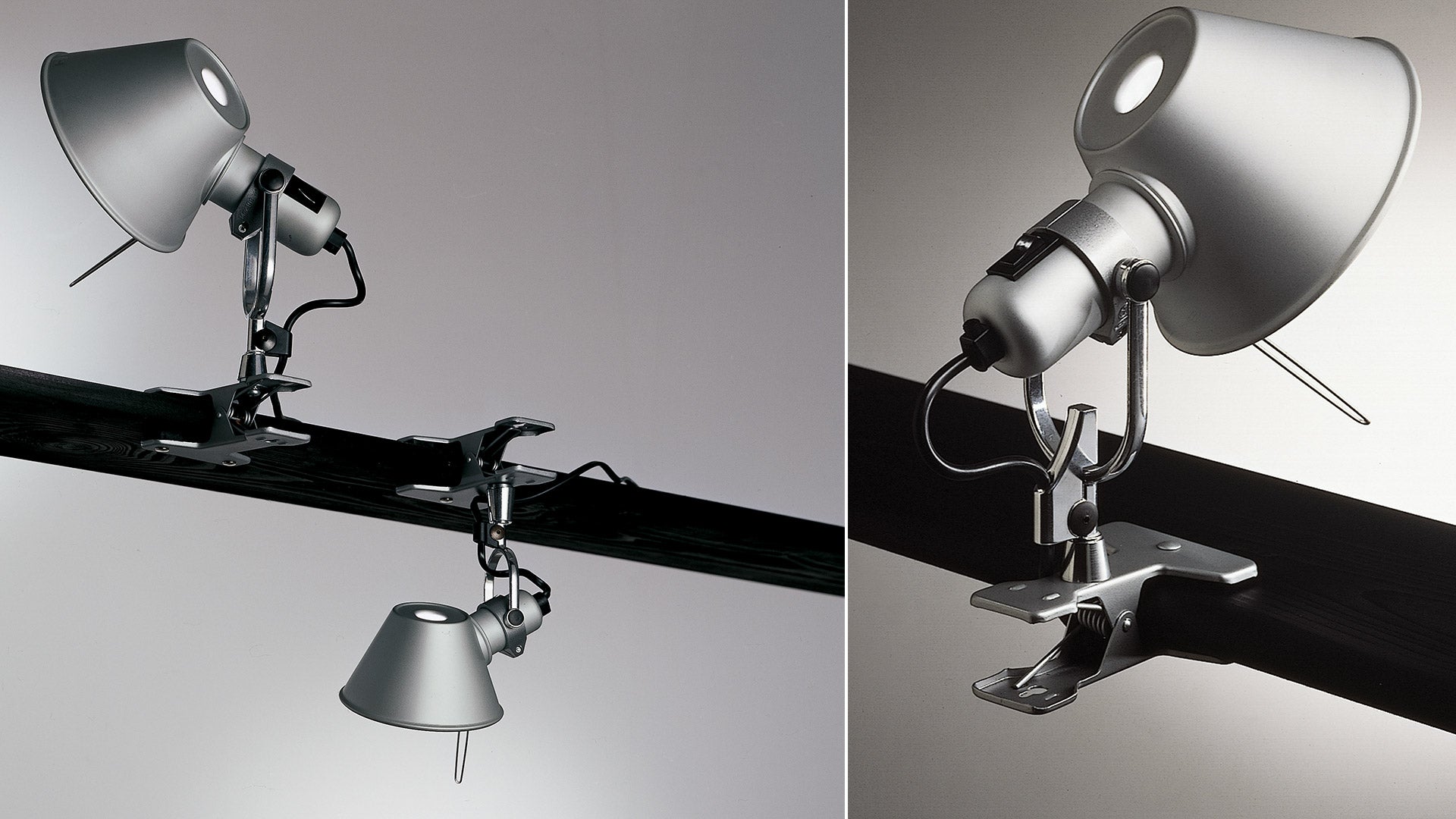 Lampa z klipsem TOLOMEO PINZA MICRO aluminium
