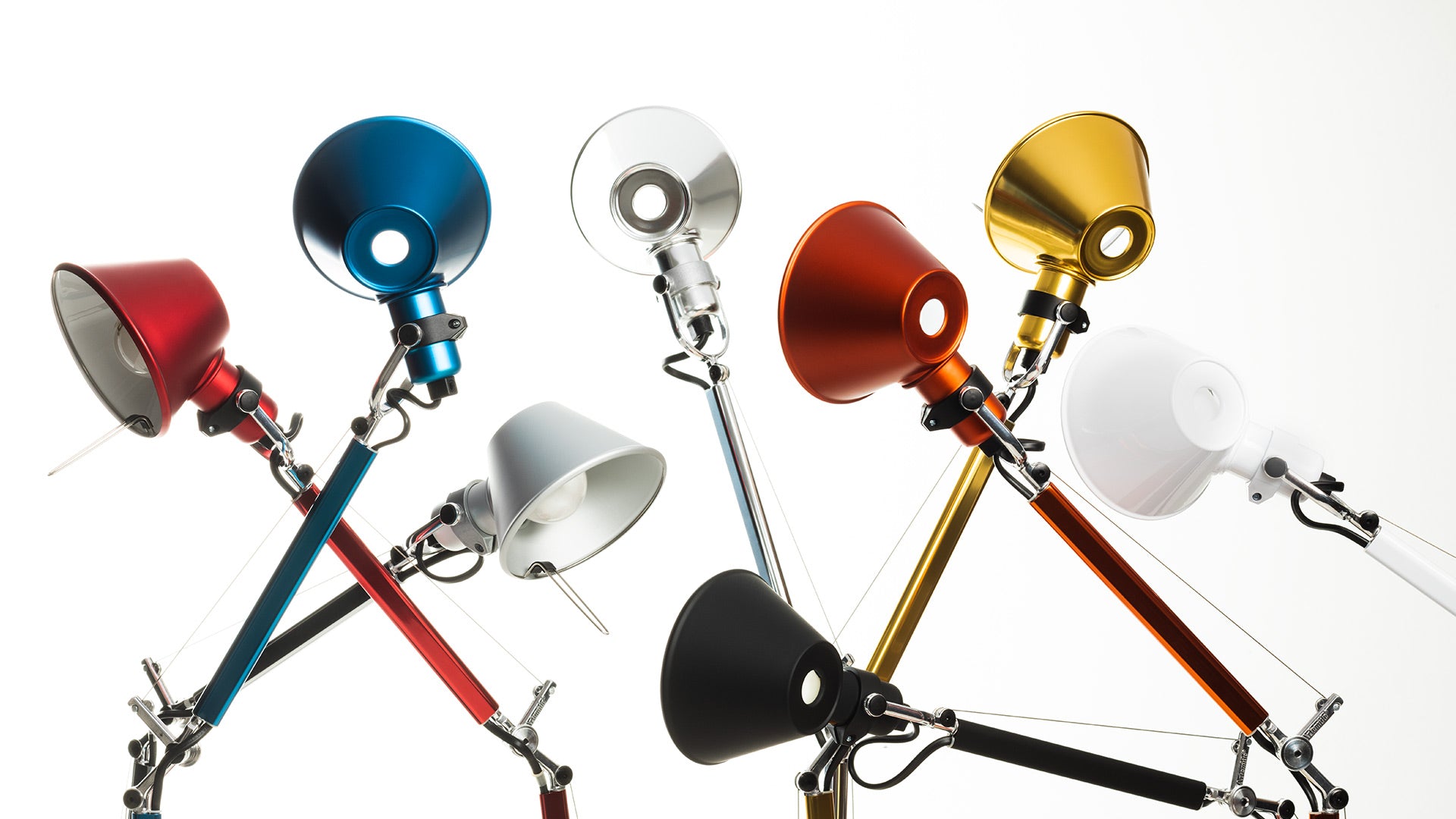 Adjustable Desk Lamp TOLOMEO MICRO Matte Orange