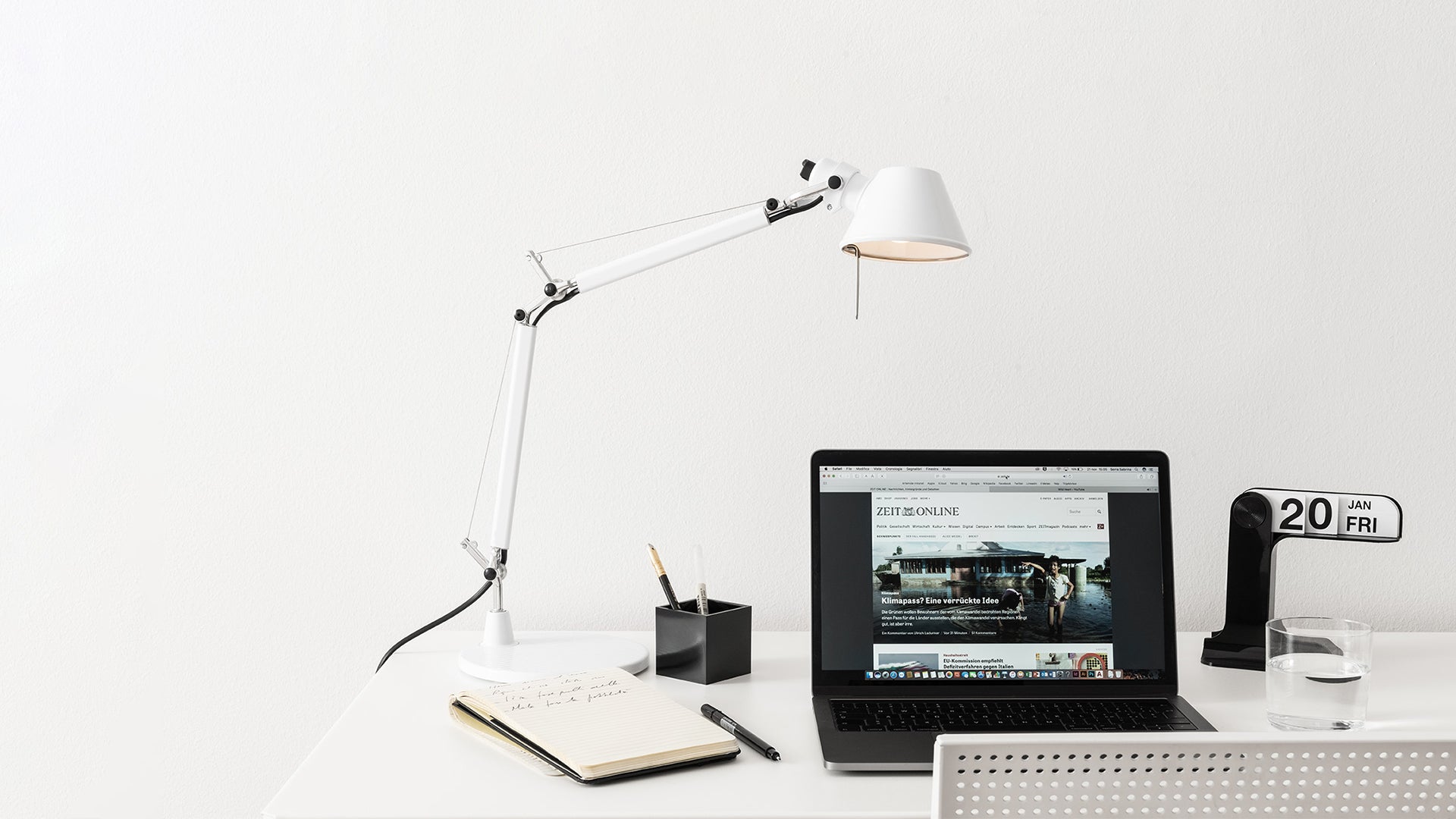 Stolní lampa nastavitelná TOLOMEO MICRO matná bílá