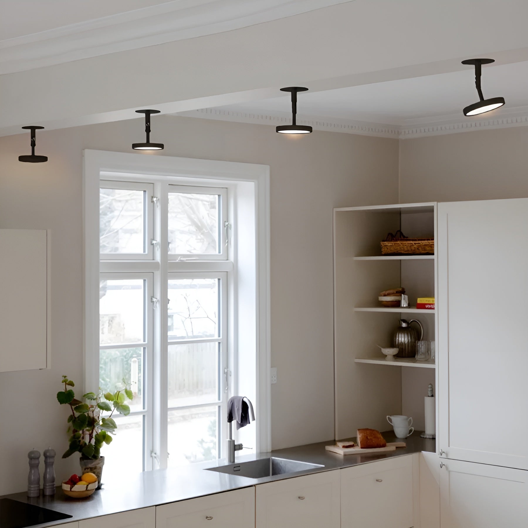 Nastavitelný nástěnný svítilna ASTERIA SPOT černá