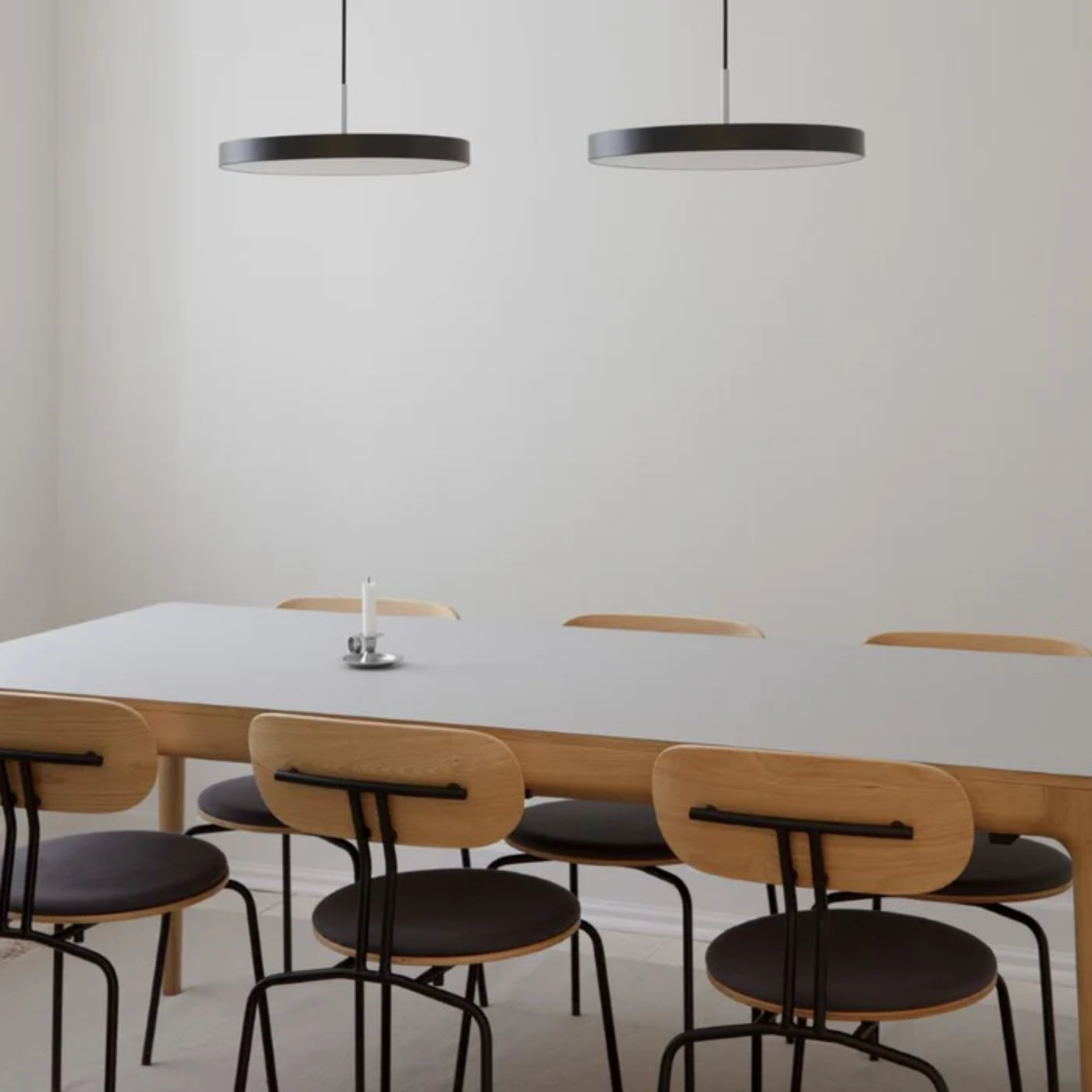 Rozkládací stůl HEART'N'SOUL šedý s dubovým podstavcem