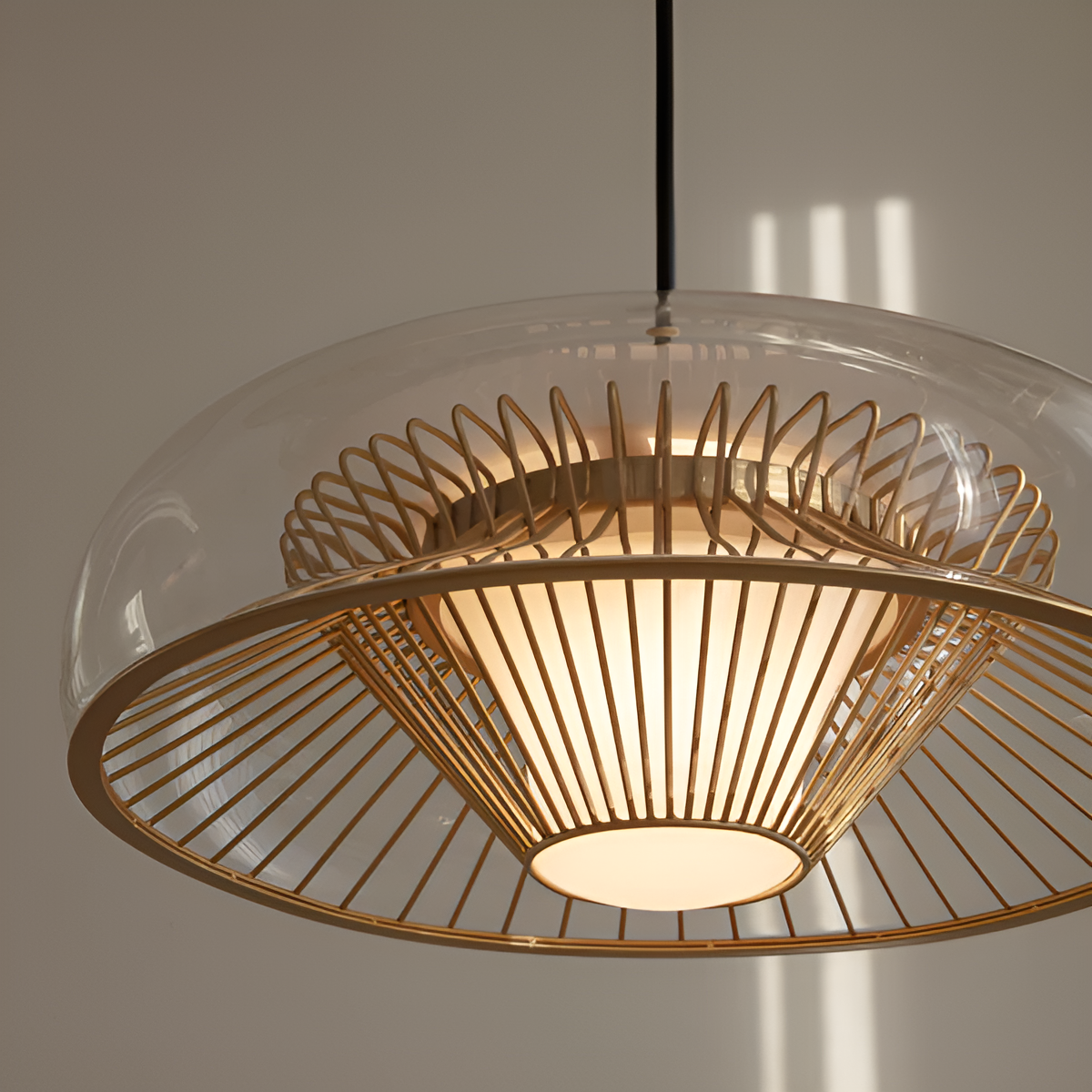 CHORDIS gold pendant lamp shade