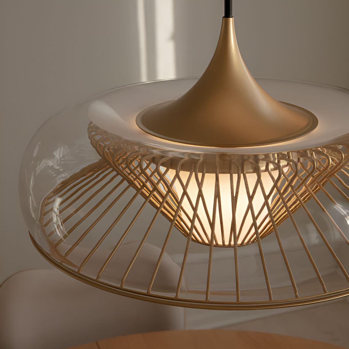 CHORDIS gold pendant lamp shade