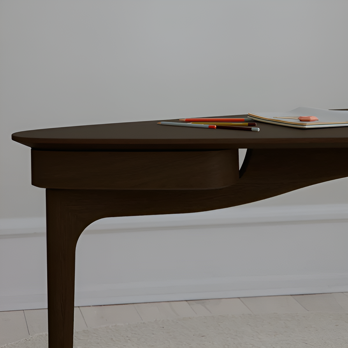 DUENDE desk dark oak