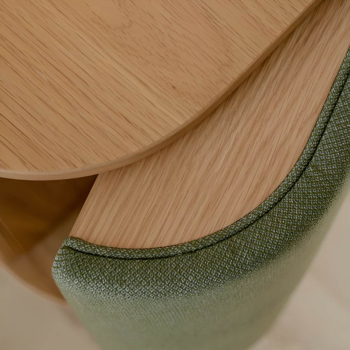 TREASURES chest of drawers green with dark oak