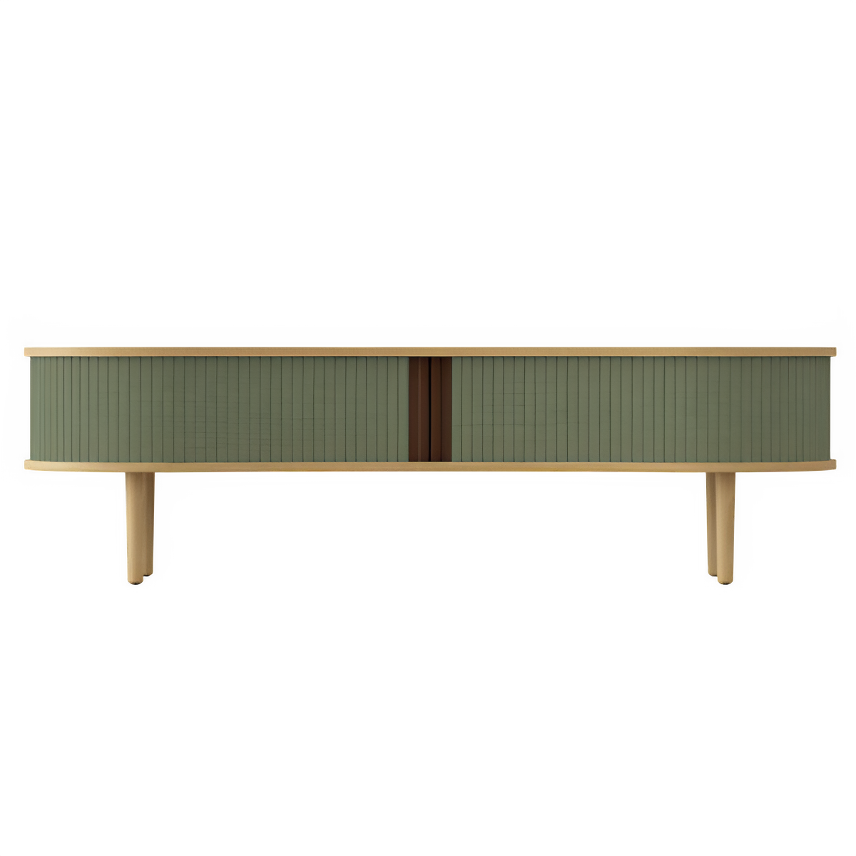 AUDACIOUS TV cabinet green with oak