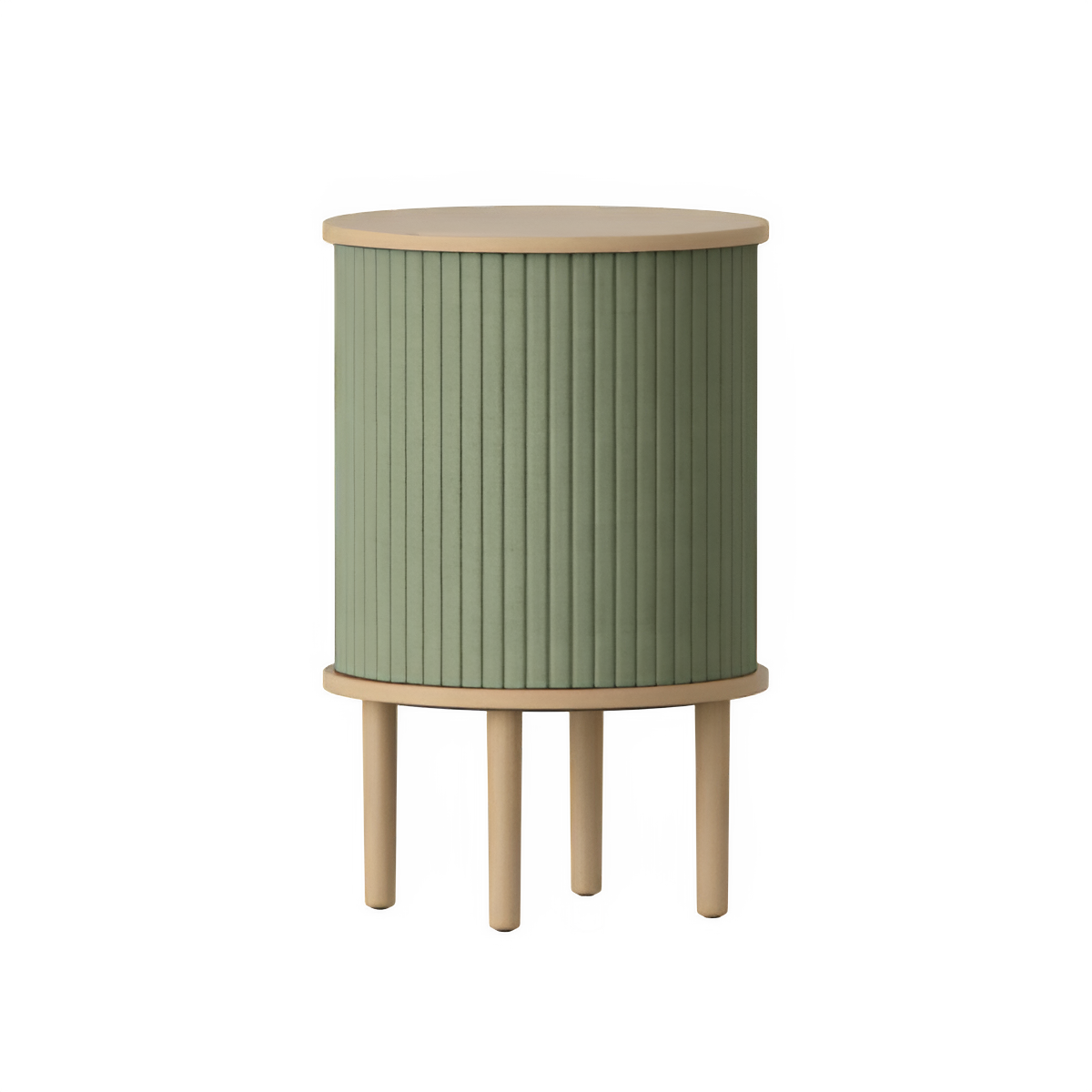 AUDACIOUS green side table with oak