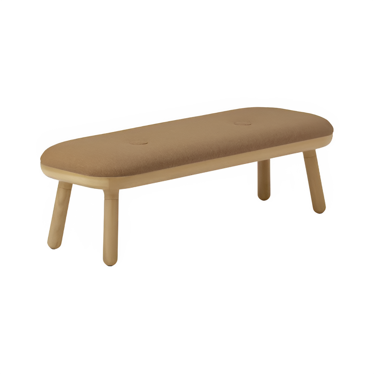 PAFF caramel bench with oak base
