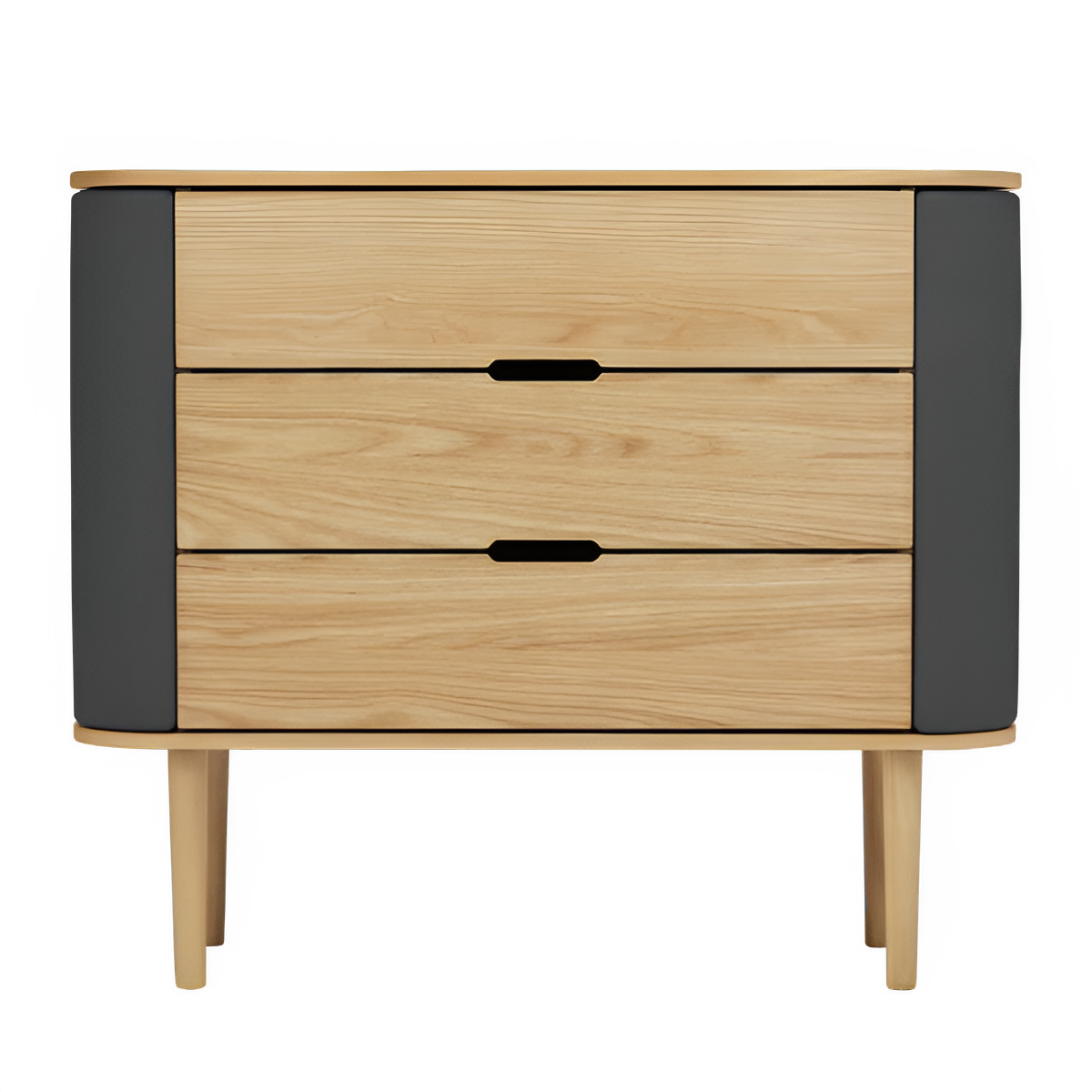 TREASURES cabinet dark gray with oak base