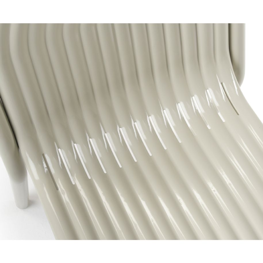 Krzesło zewnętrzne GROOVE złamana biel