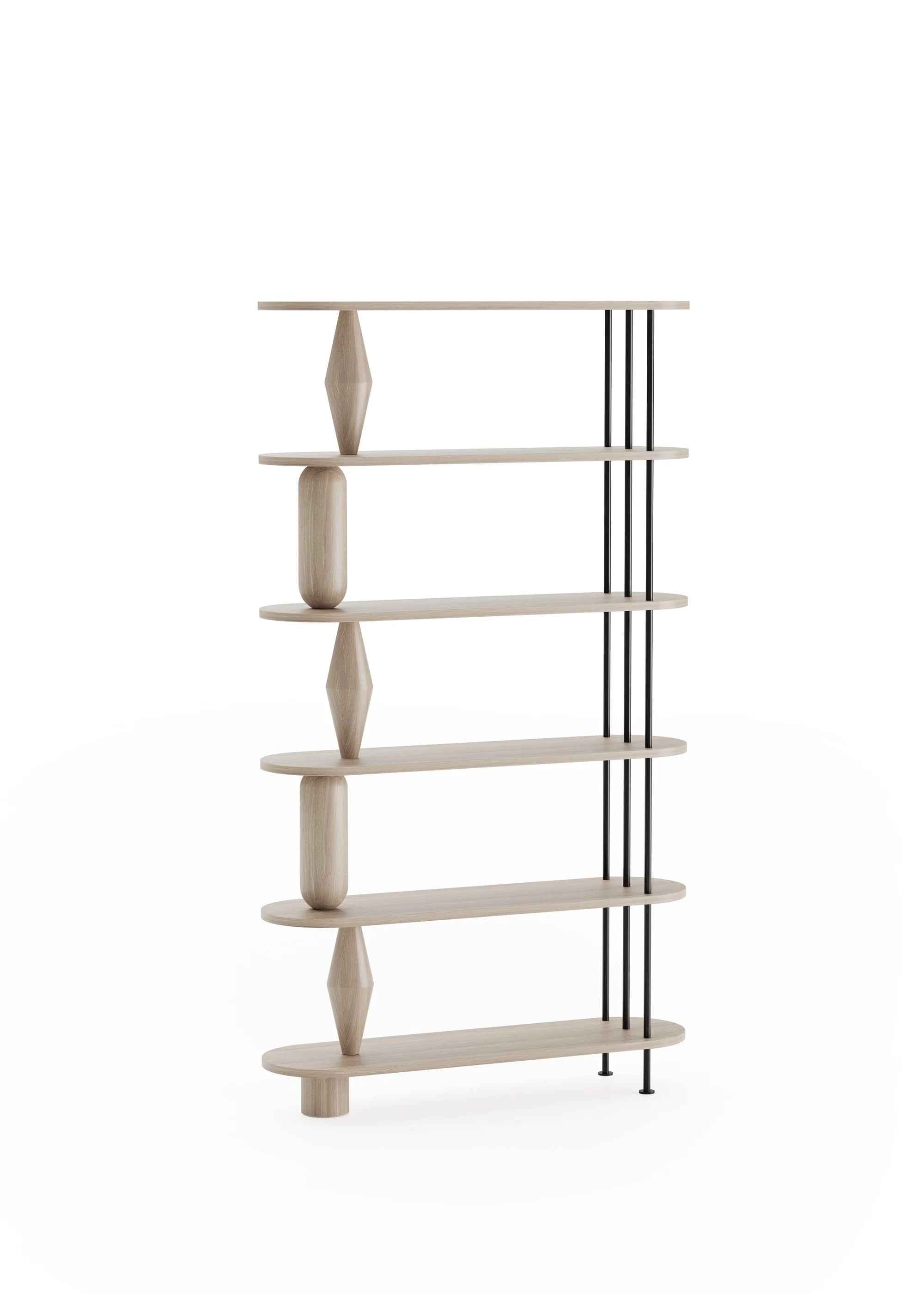 Regál VAZOO bělené dubové dřevo