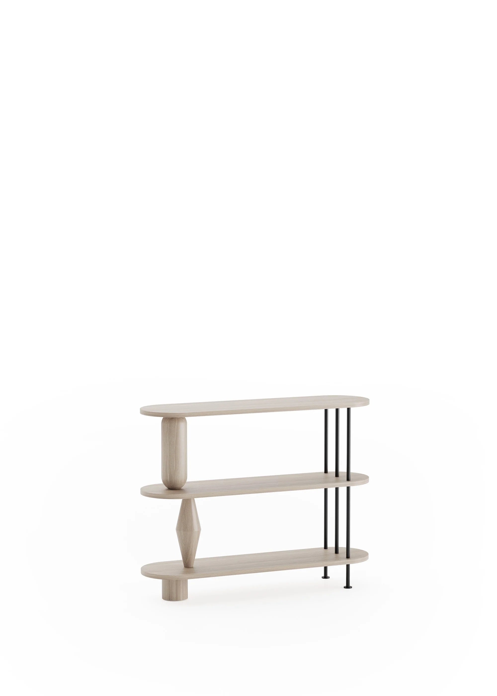 Regál VAZOO bělené dubové dřevo