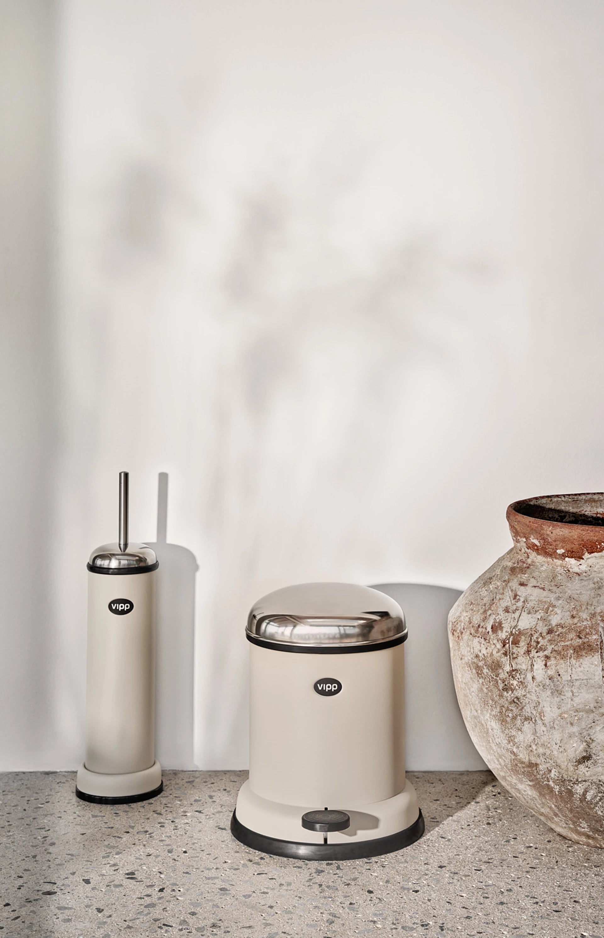 Trash Can PEDAL BIN beige