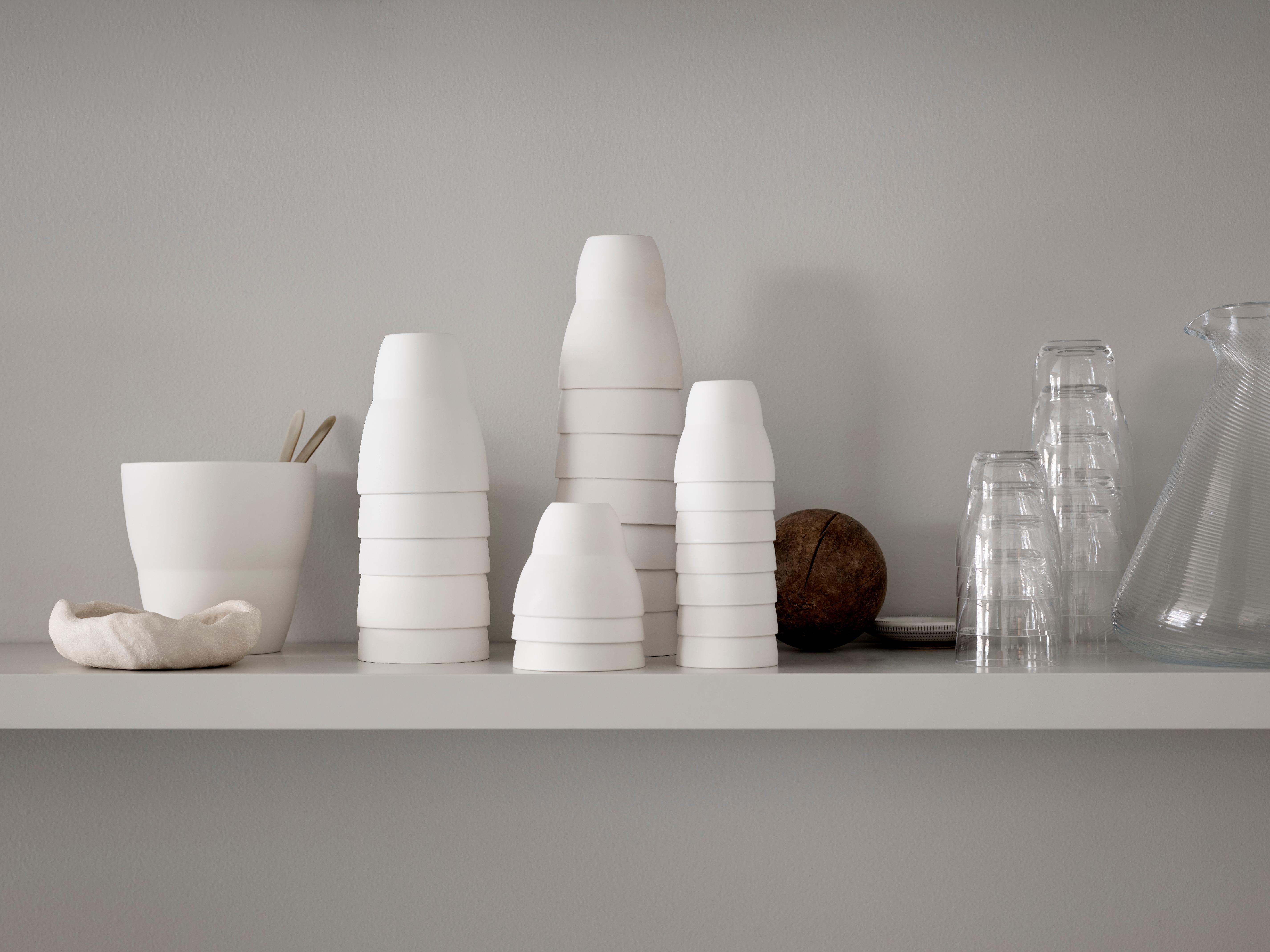 Sada hrnků VIPP bílá porcelán