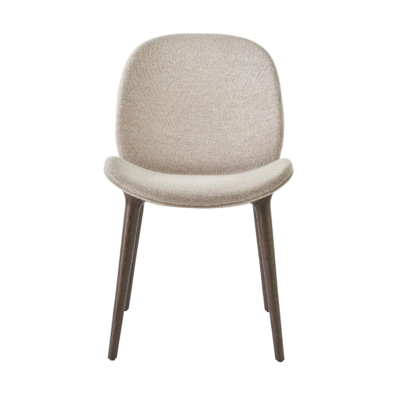 Lodge Chair in Beige with Dark Oak Base