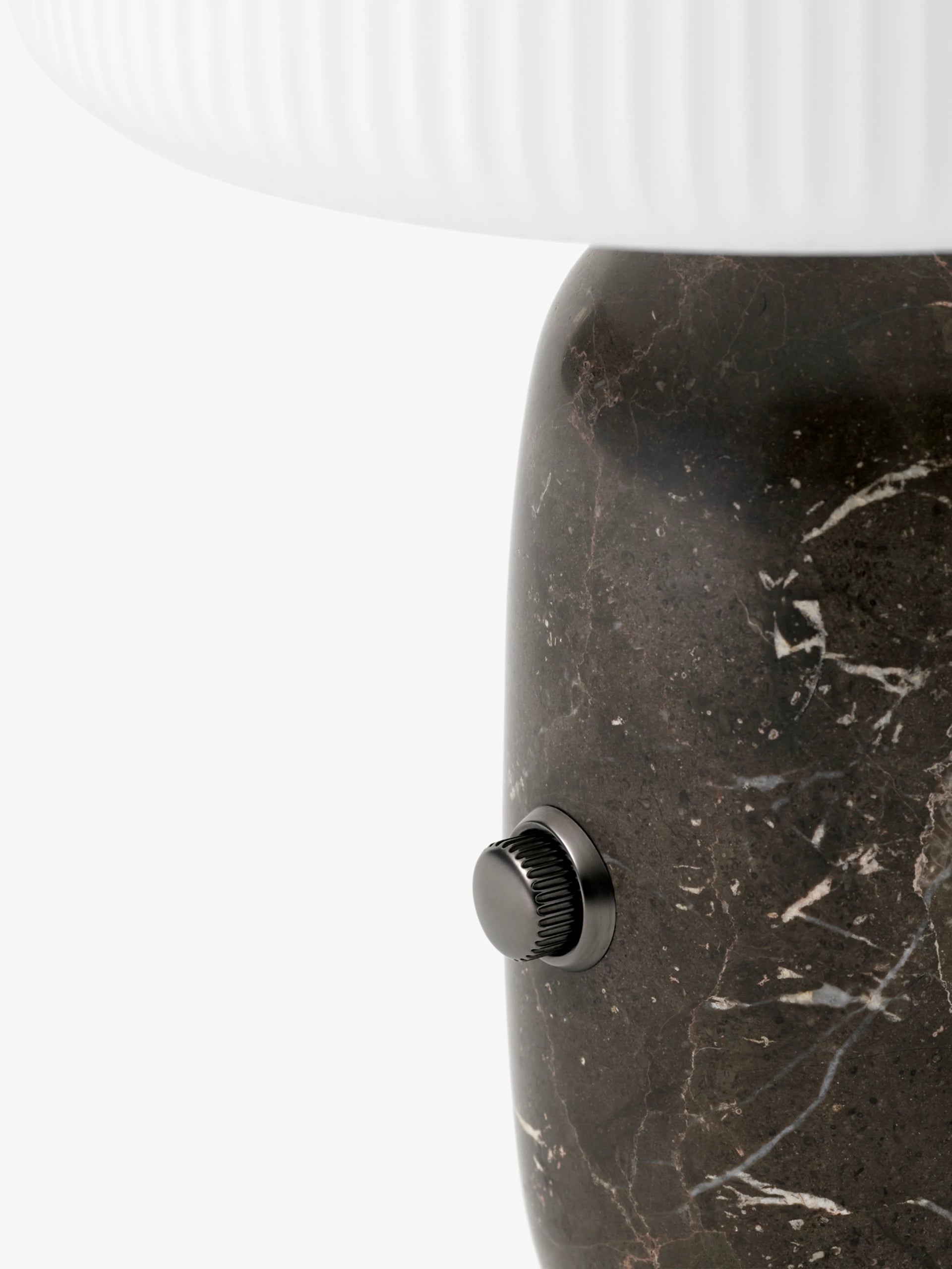 Stolní lampa SCULPTURE šedý mramor