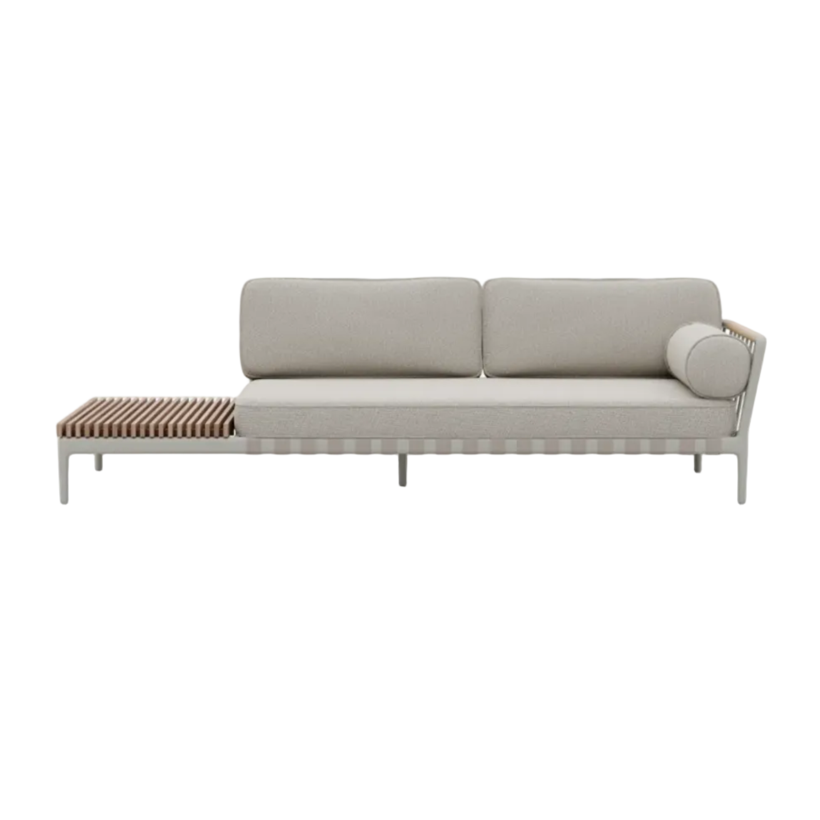 Sofa zewnętrzna 2-osobowa lewostronna 720 jasnoszary – Vipp