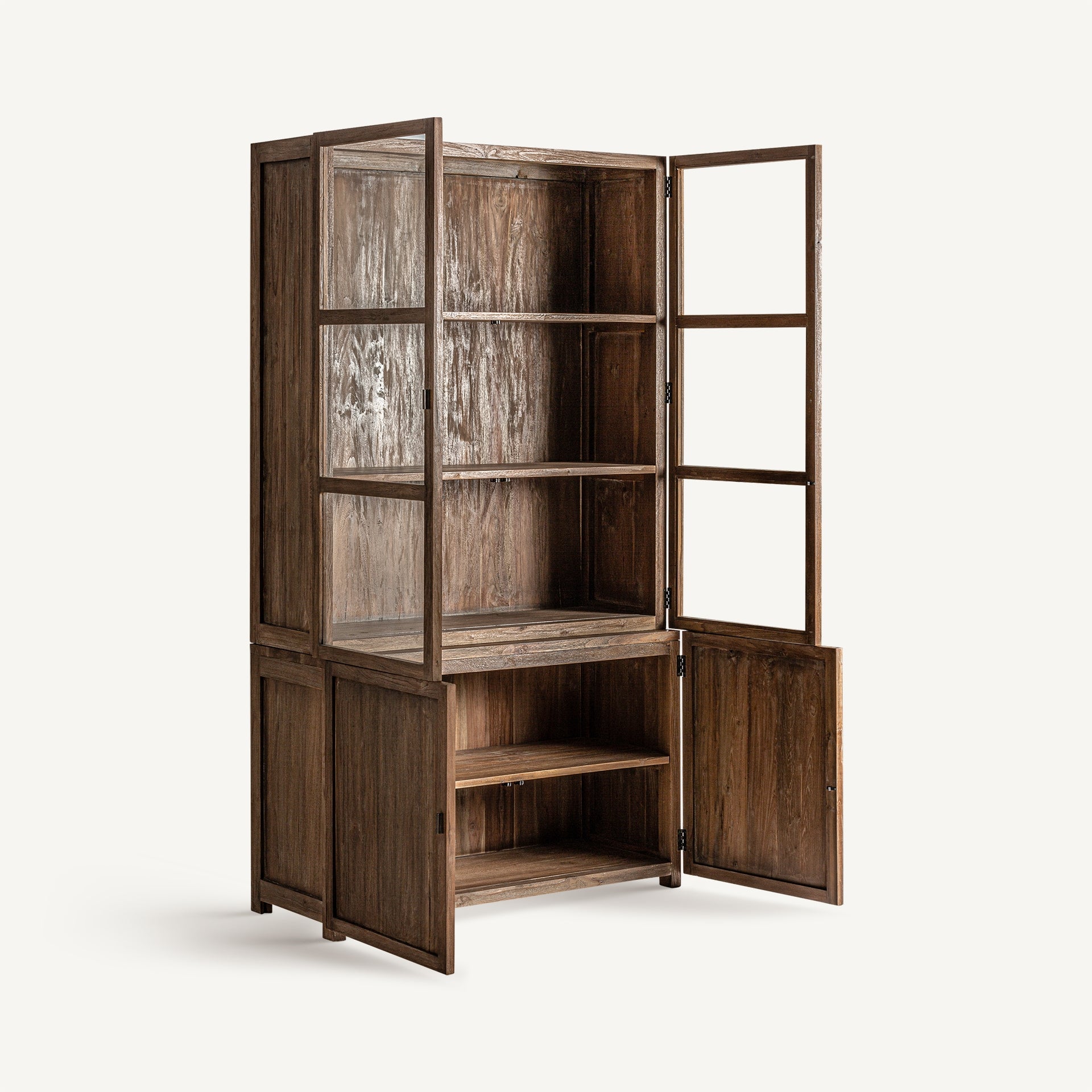 NYSTED Display Cabinet made of recycled teak wood