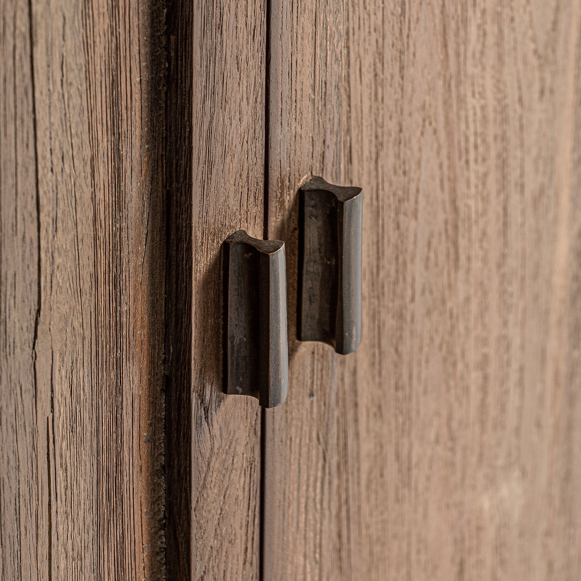 NYSTED Display Cabinet made of recycled teak wood