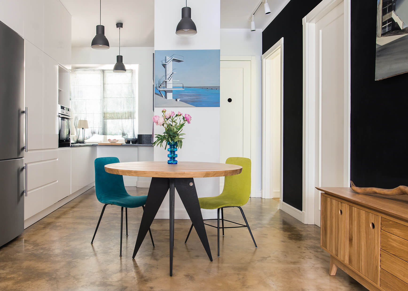 Stół okrągły MEDUSA dąb