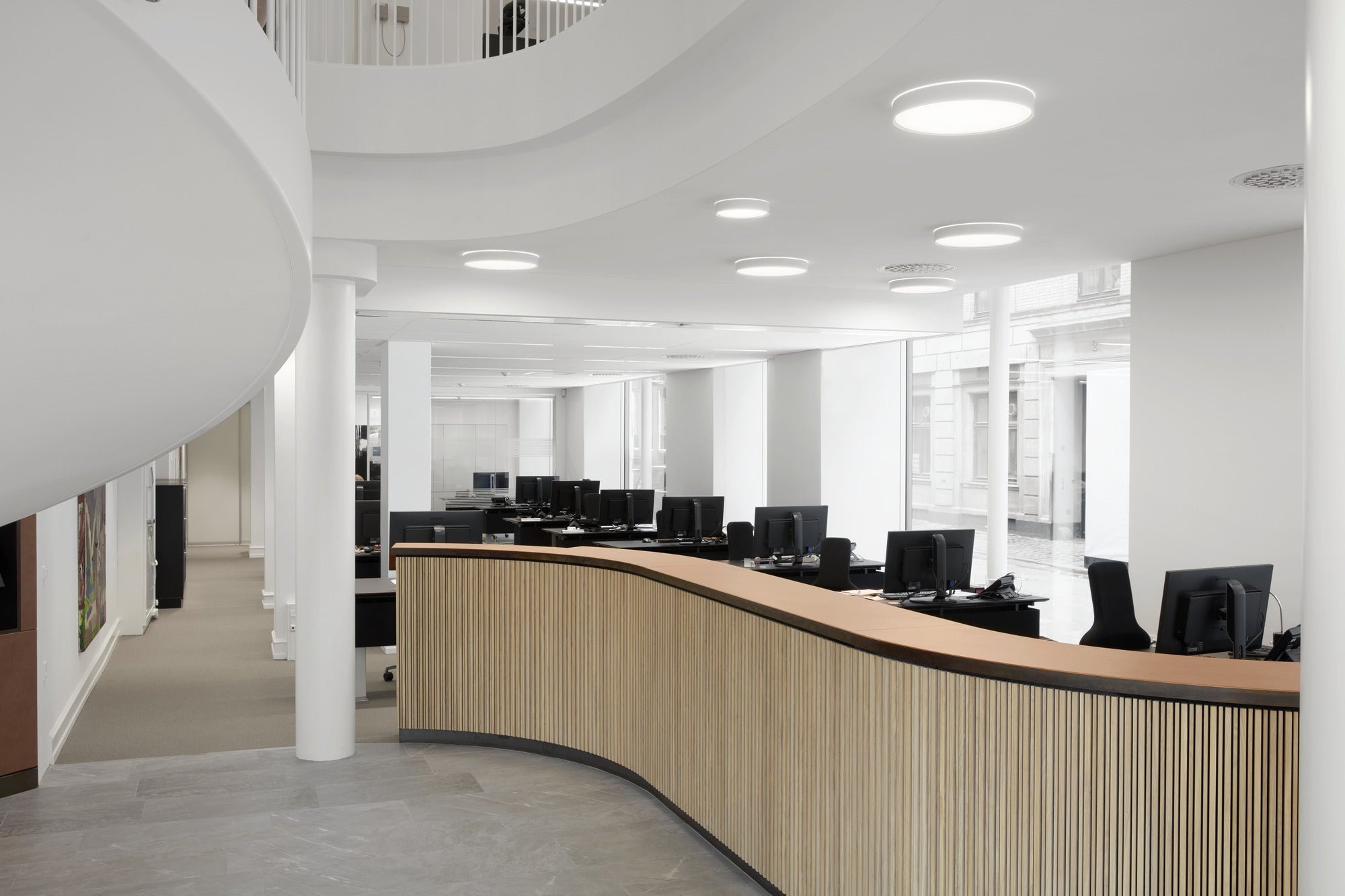 Plafon podtynkowy LP SLIM ROUND SEMI-RECESSED surowe aluminium