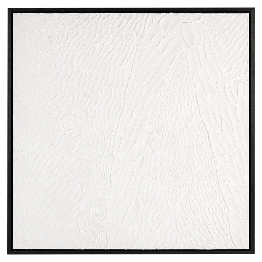 Obraz JOYLIN gips z czarną ramą