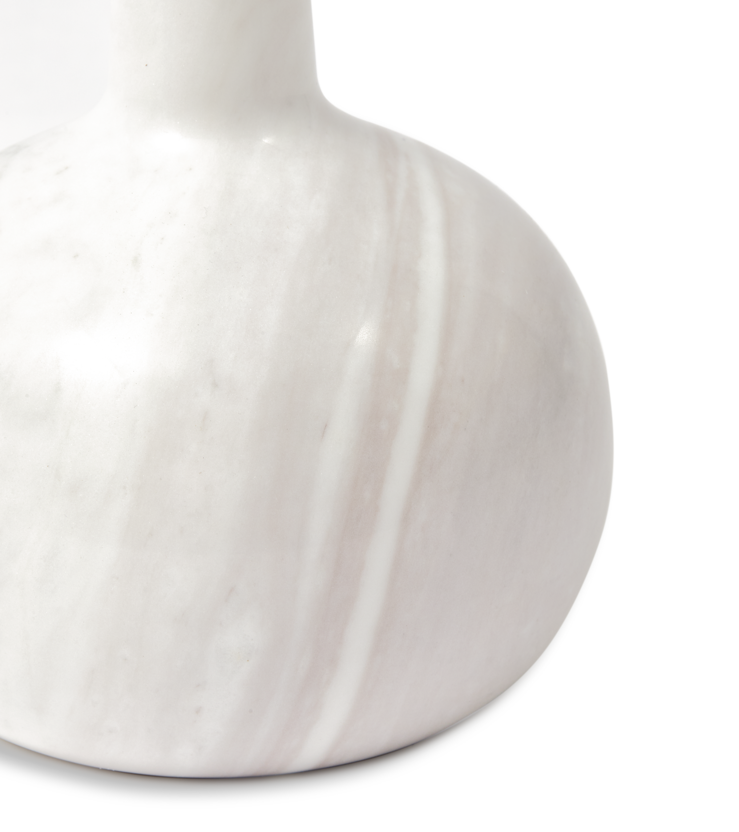 HERITAGE BELL candle holder white marble