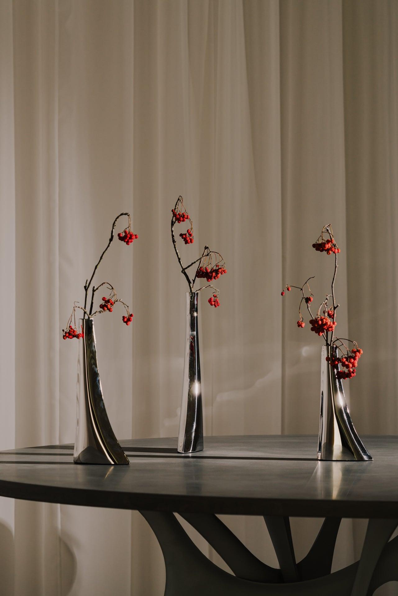 Wazon LEYKI inox Zieta Studio    Eye on Design