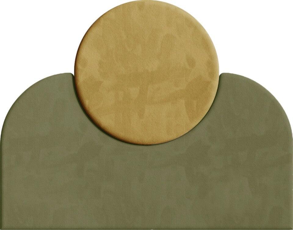 Wezgłowie SUNSET 2 żółto-oliwkowy Happy Barok    Eye on Design