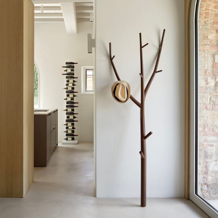 RAMO white standing coat rack