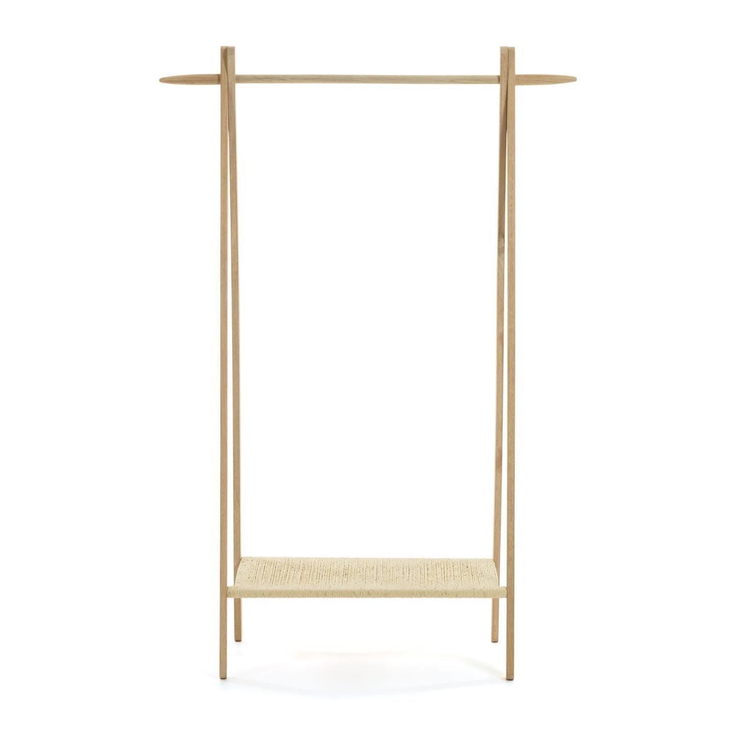 Wieszak z półką NATANE lite drewno brzozowe La Forma    Eye on Design