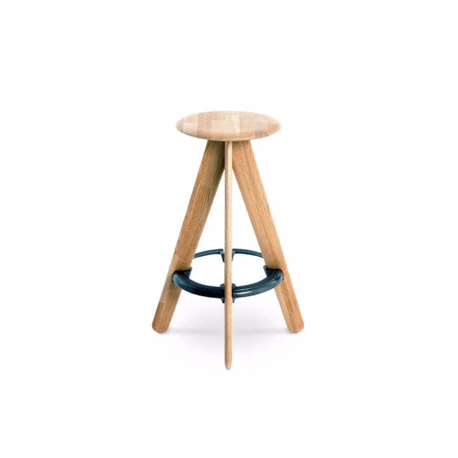 Barová židle SLAB z dubového dřeva