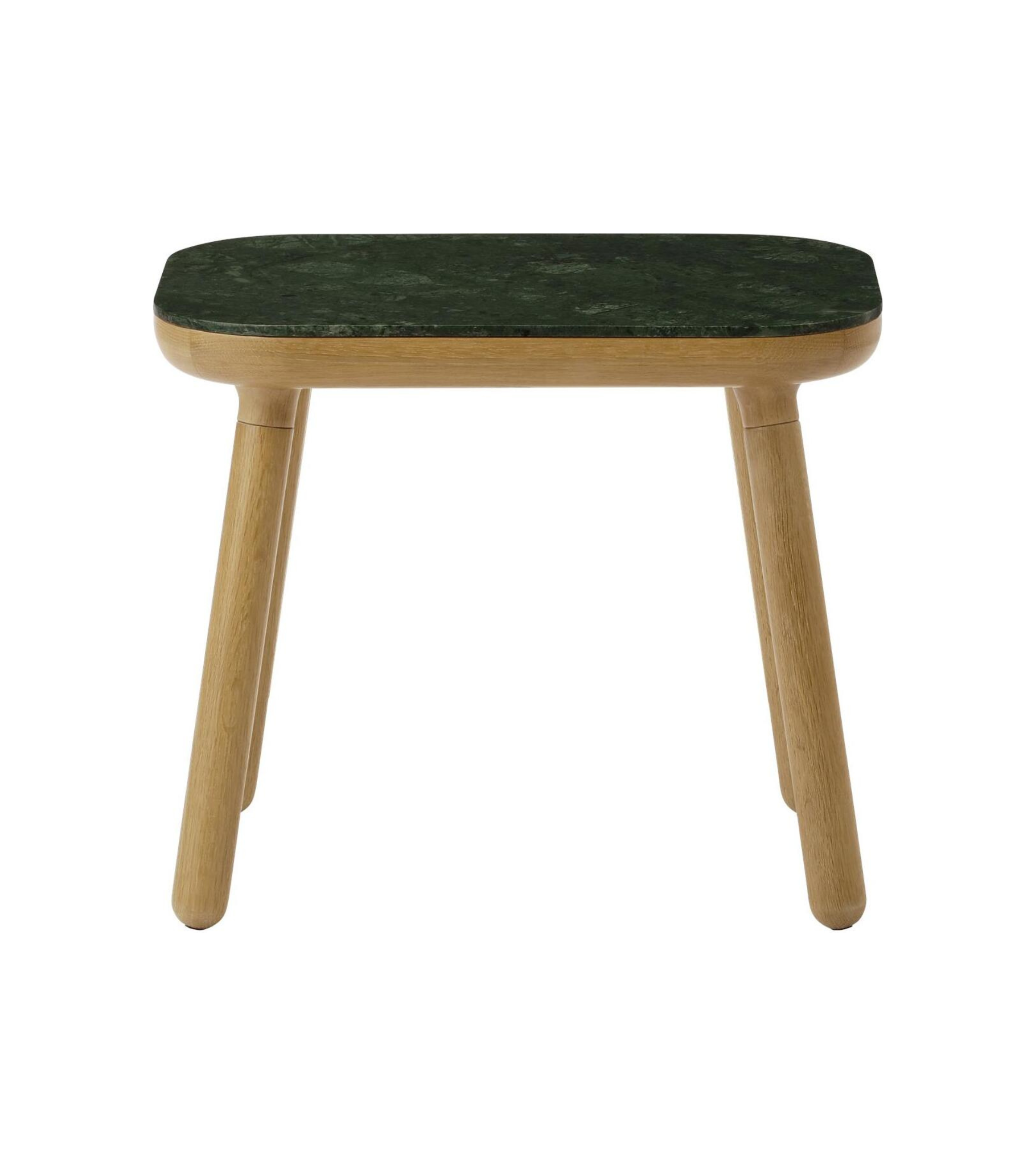 PAFF table green marble with oak base