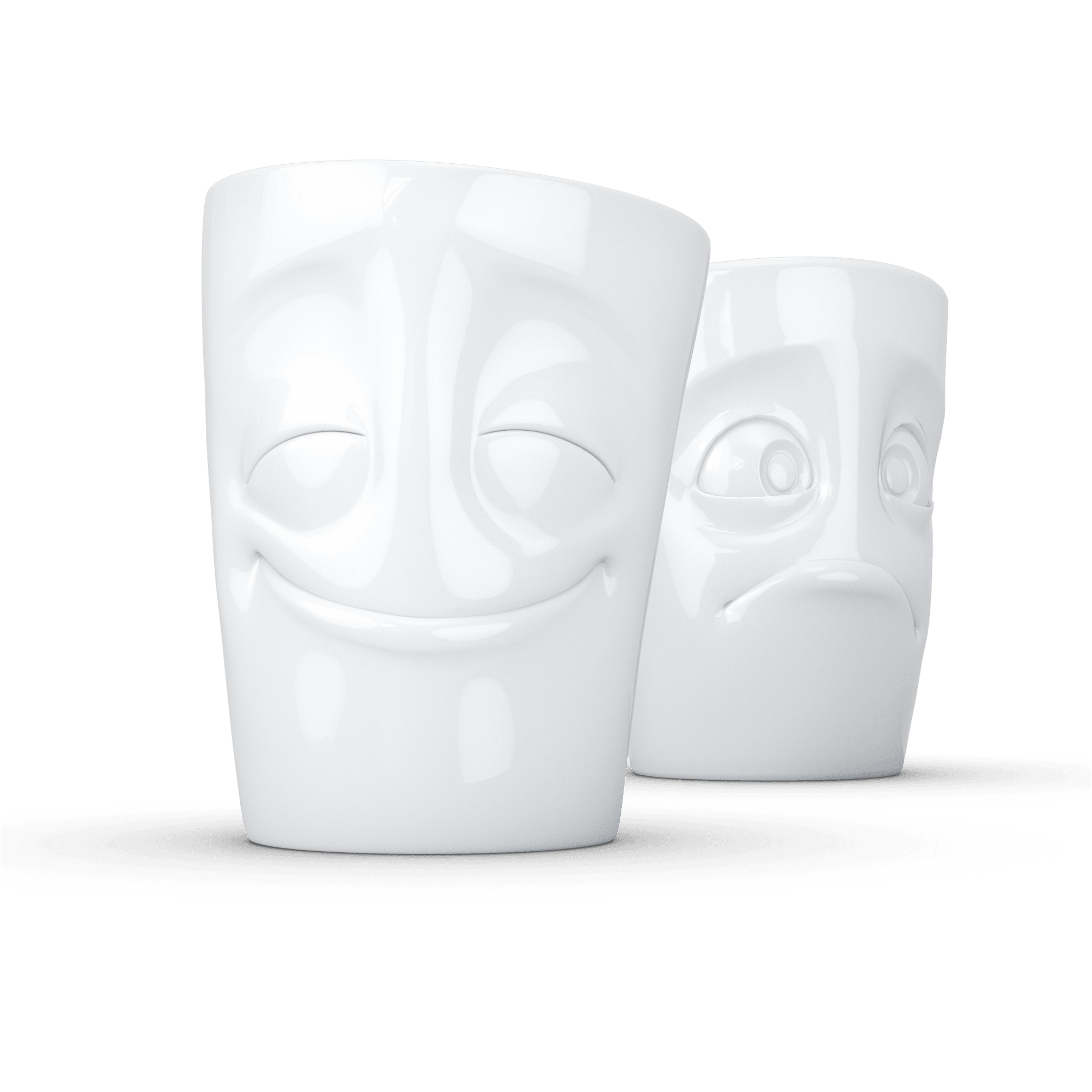 Zestaw kubków CHEERY & BAFFLED biały – 58products