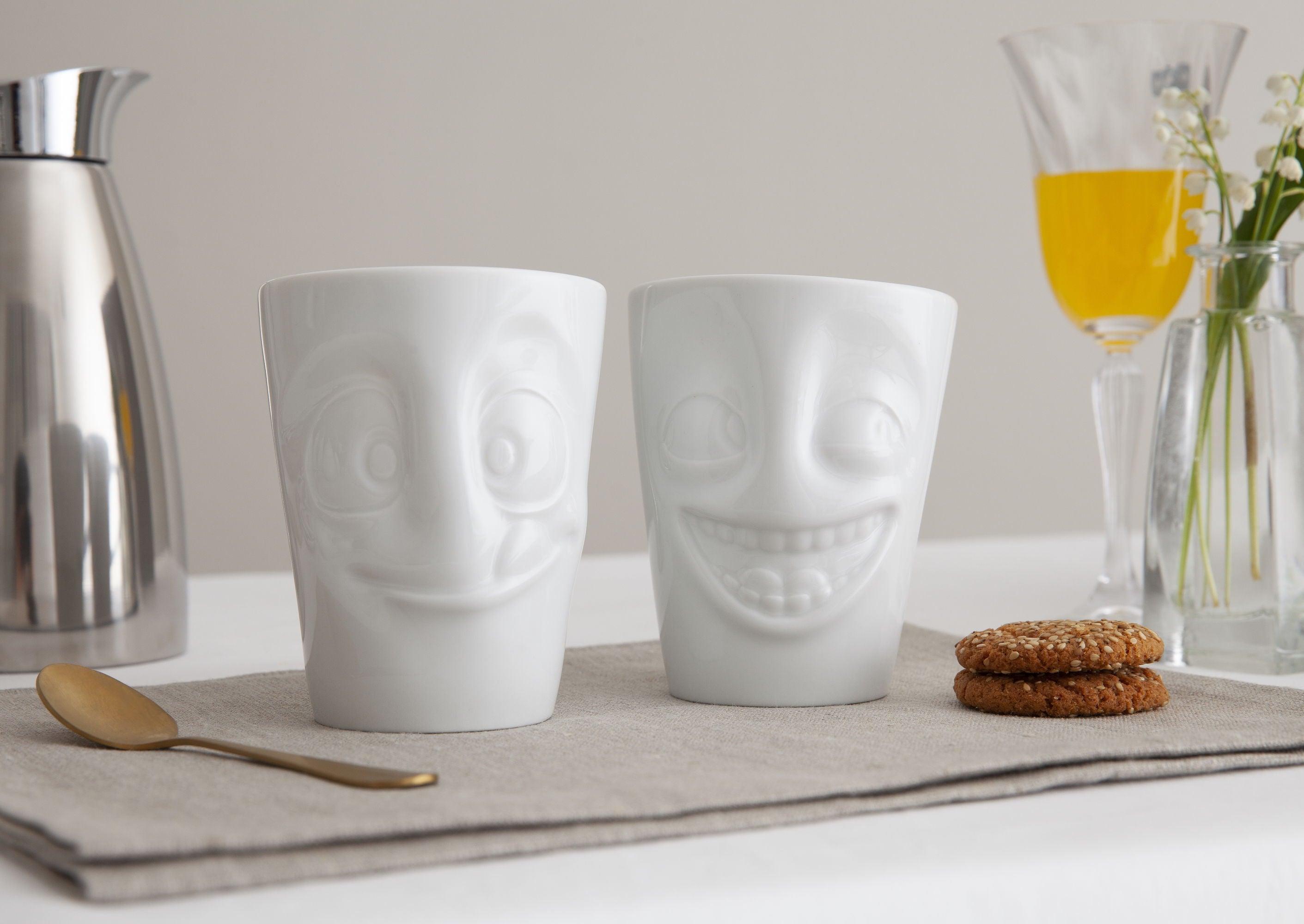Zestaw kubków JOKING & TASTY biały, marka 58products