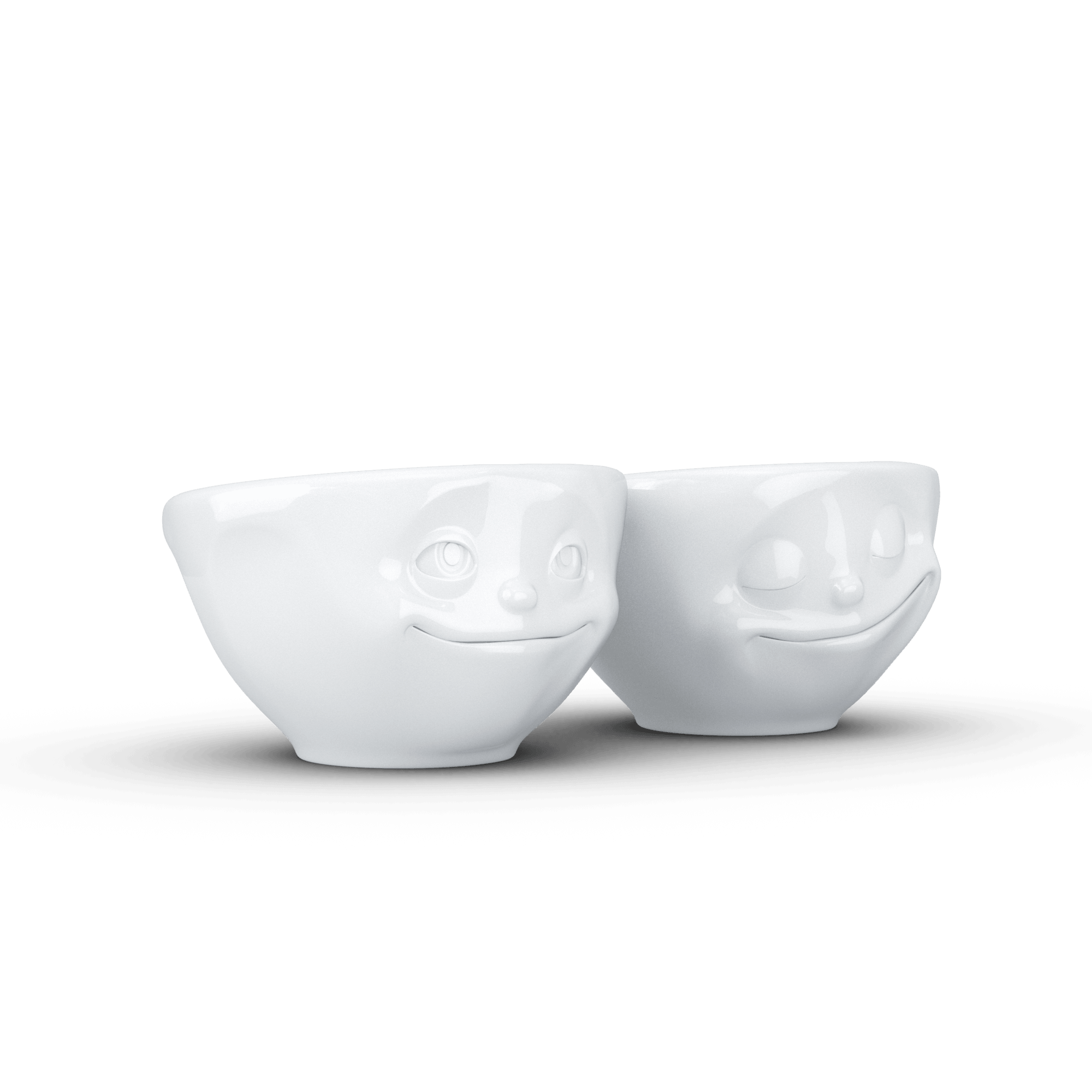 Zestaw małych miseczek DREAMY & HAPPY biały – styl minimalistyczny