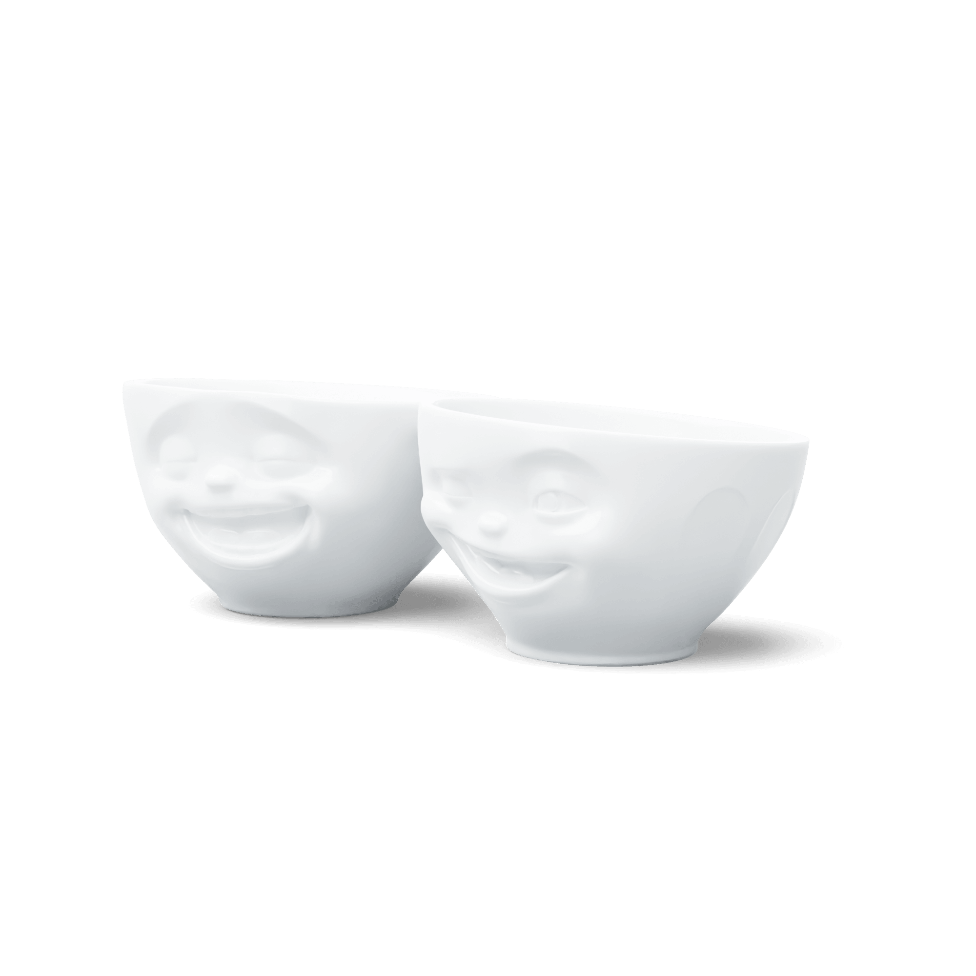 Zestaw miseczek LAUGHING & WINKING biały – 58products