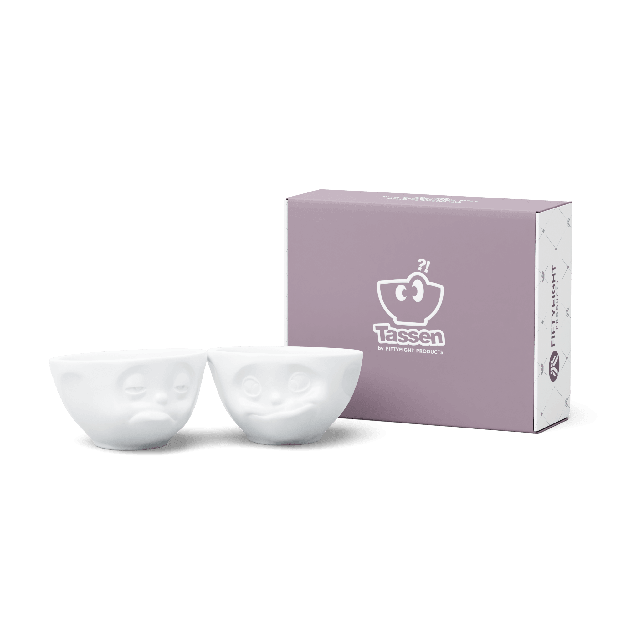 Zestaw miseczek SNOOZY & TASTY biały – 58products
