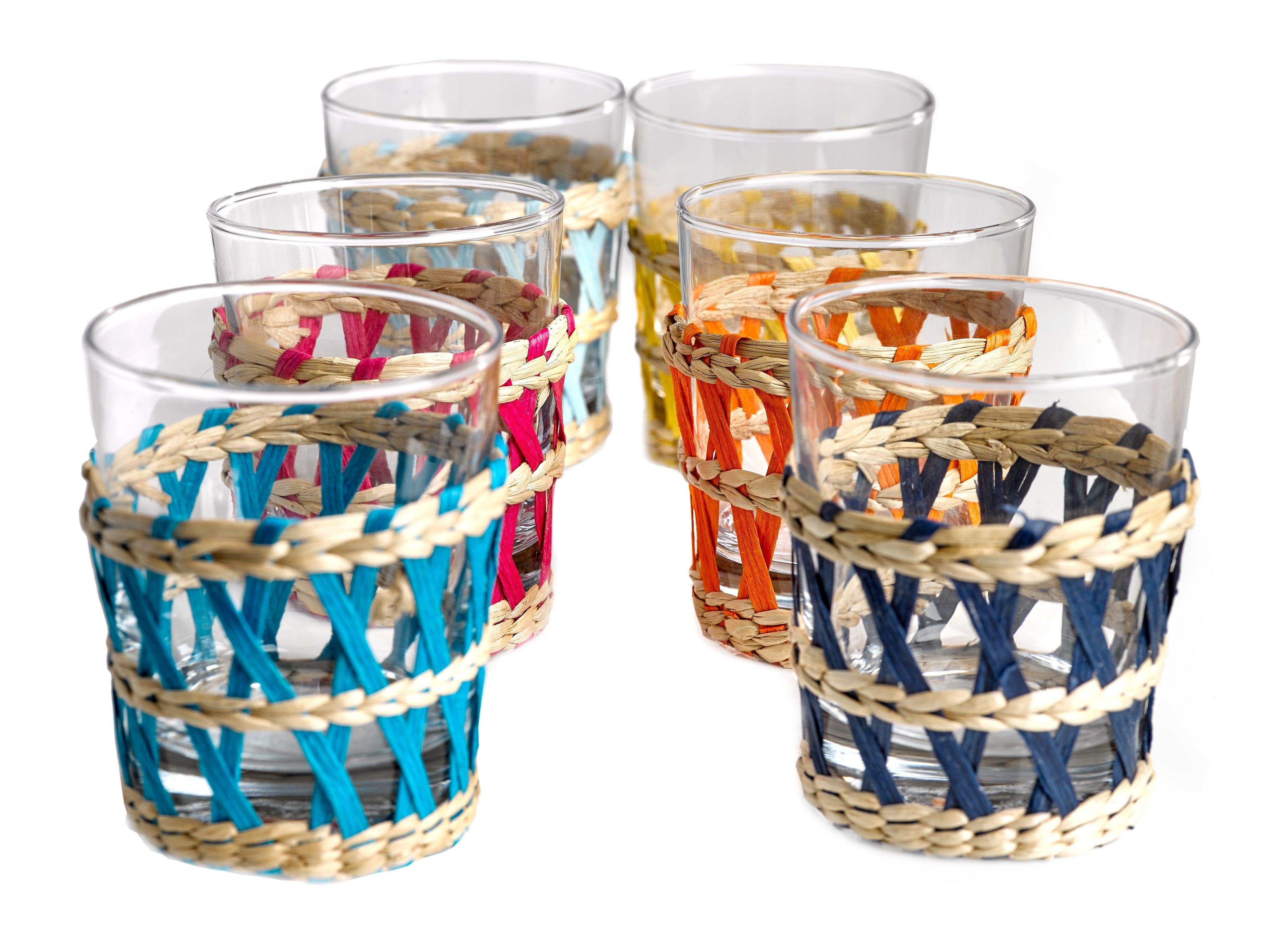 Zestaw szklanek REED kolorowy Pols Potten    Eye on Design